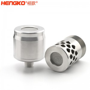 廠家定制不銹鋼氧氣傳感器外殼濾芯IP65級(jí)防水防爆耐壓傳感器外殼過(guò)濾殼體