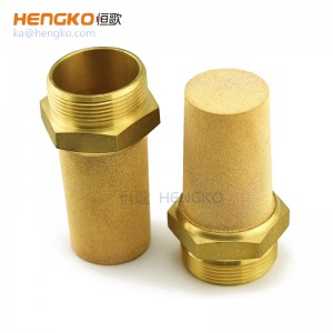 廠家供應(yīng)HSBE 型燒結(jié)銅氣動空氣消聲器1″ 1/2″氣動設(shè)備發(fā)動機降噪