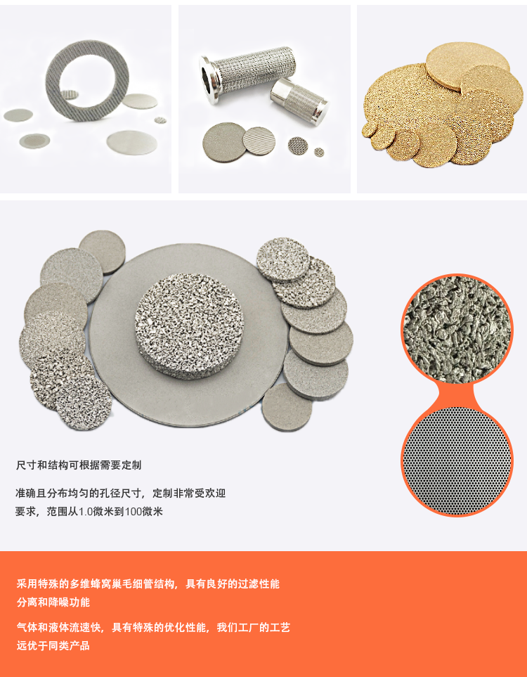 燒結(jié)不銹鋼316L濾片