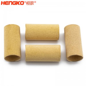 恒歌微米級耐高溫銅粉末燒結(jié)多孔過濾管用于降噪