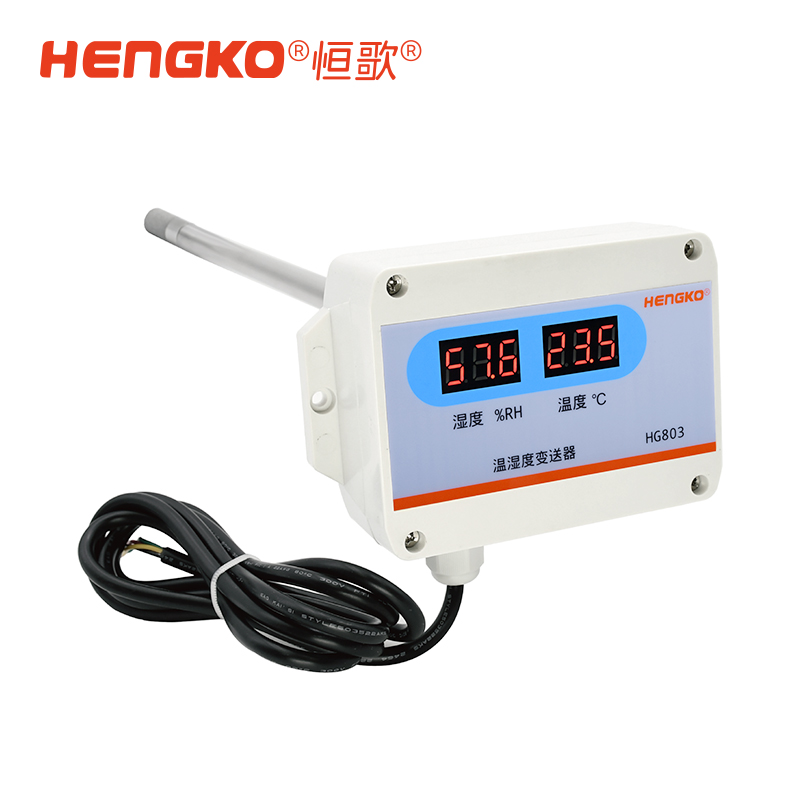 4-20mA 不銹鋼法蘭探頭 帶顯-HG803-4W4P管道式溫濕度傳感器工業(yè)級(jí) Featured Image