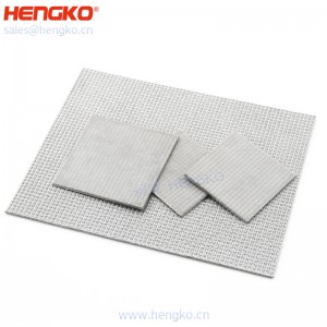 制造商生產(chǎn)不銹鋼316L燒結(jié)絲網(wǎng)濾板濾芯微納米級耐腐蝕石油過濾用