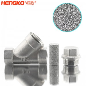 恒歌定制316L粉末燒結(jié)不銹鋼Y型過濾器耐腐蝕易清洗，用于化工行業(yè)