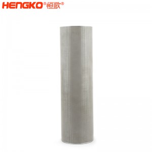 濾芯廠家定制不銹鋼絲燒結(jié)不銹鋼過濾管_不銹鋼過濾管可應用在污染水過濾